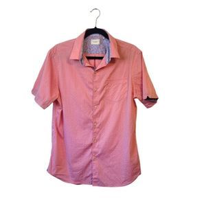 7 Diamonds Light Red Short Sleeve Button Down Shirt